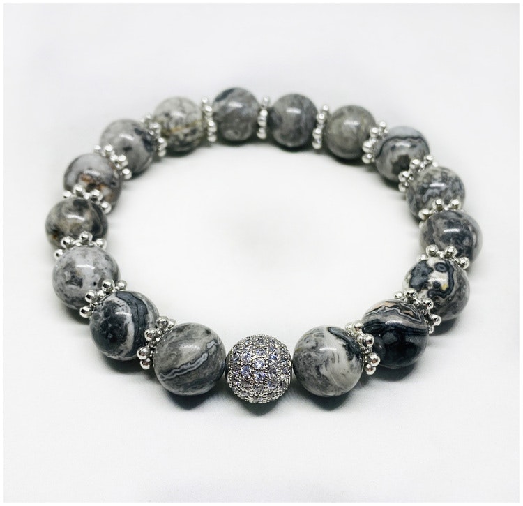Daisys 8 mm silver