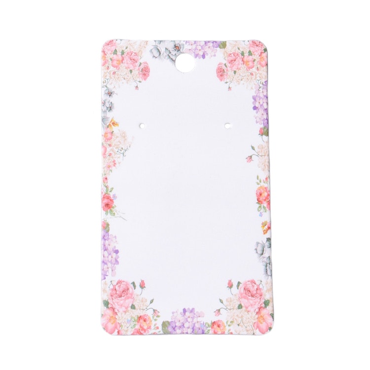 Örhängeskort blommor