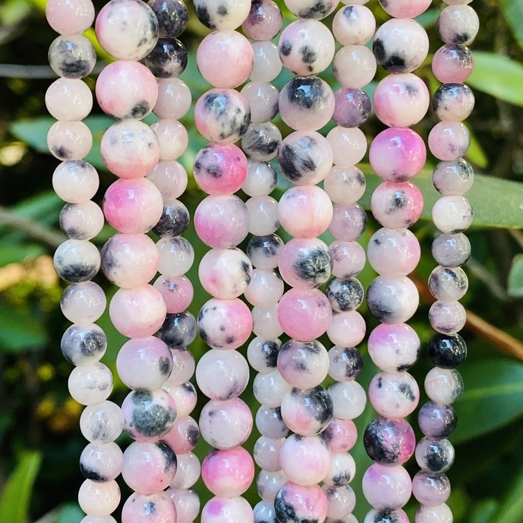 Jade 6-8 mm rosa dalmatin