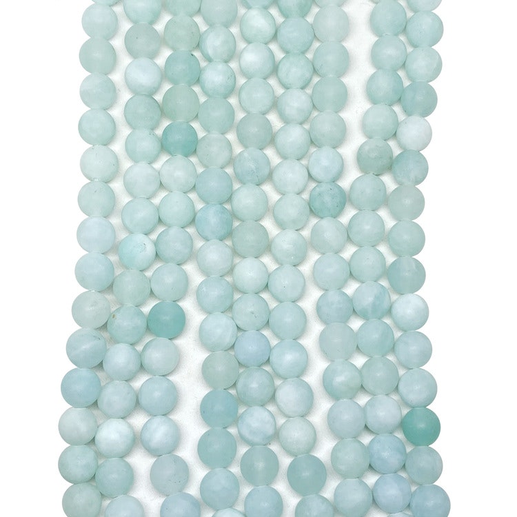 Jade frostade 8 mm ocean