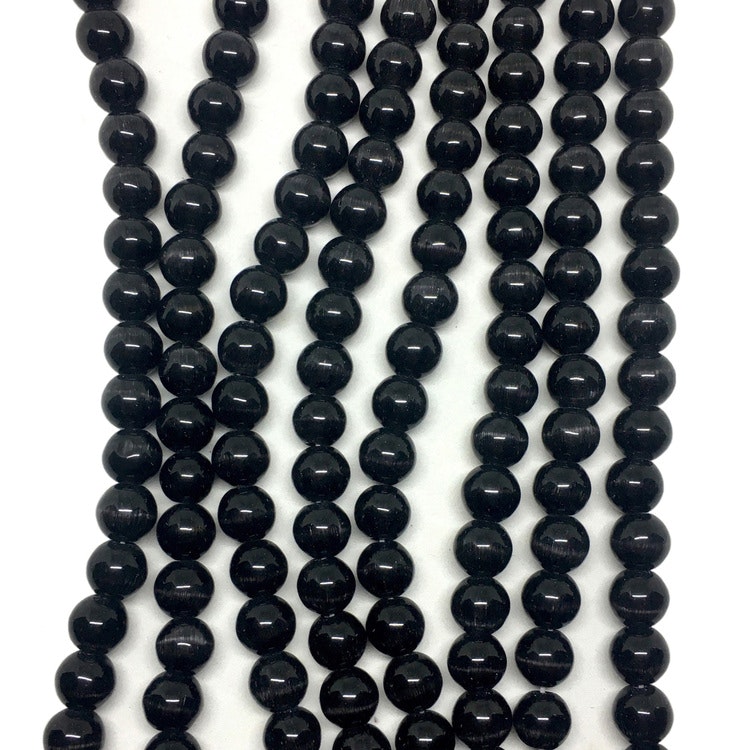 Cat eye 8 mm svarta