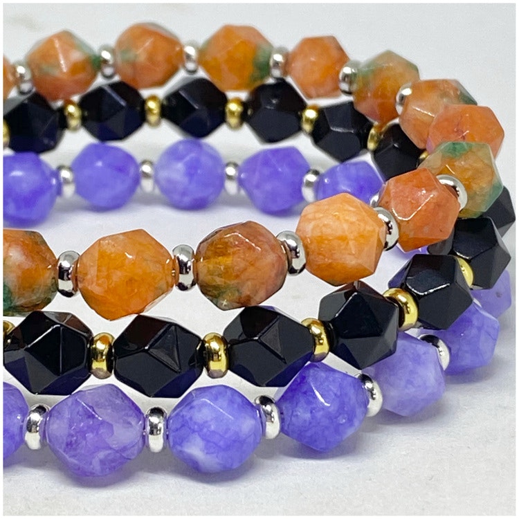Jade 8x7 mm onyx