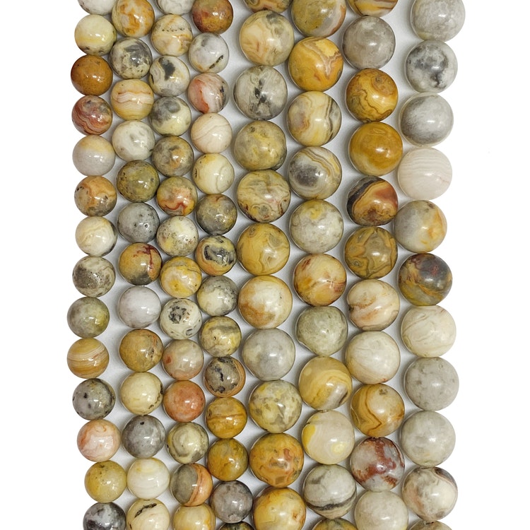 Crazy agater 6-8 mm natur