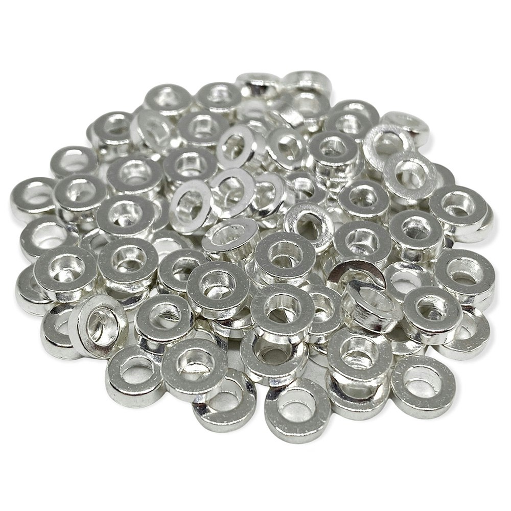 Donuts 6 mm silver