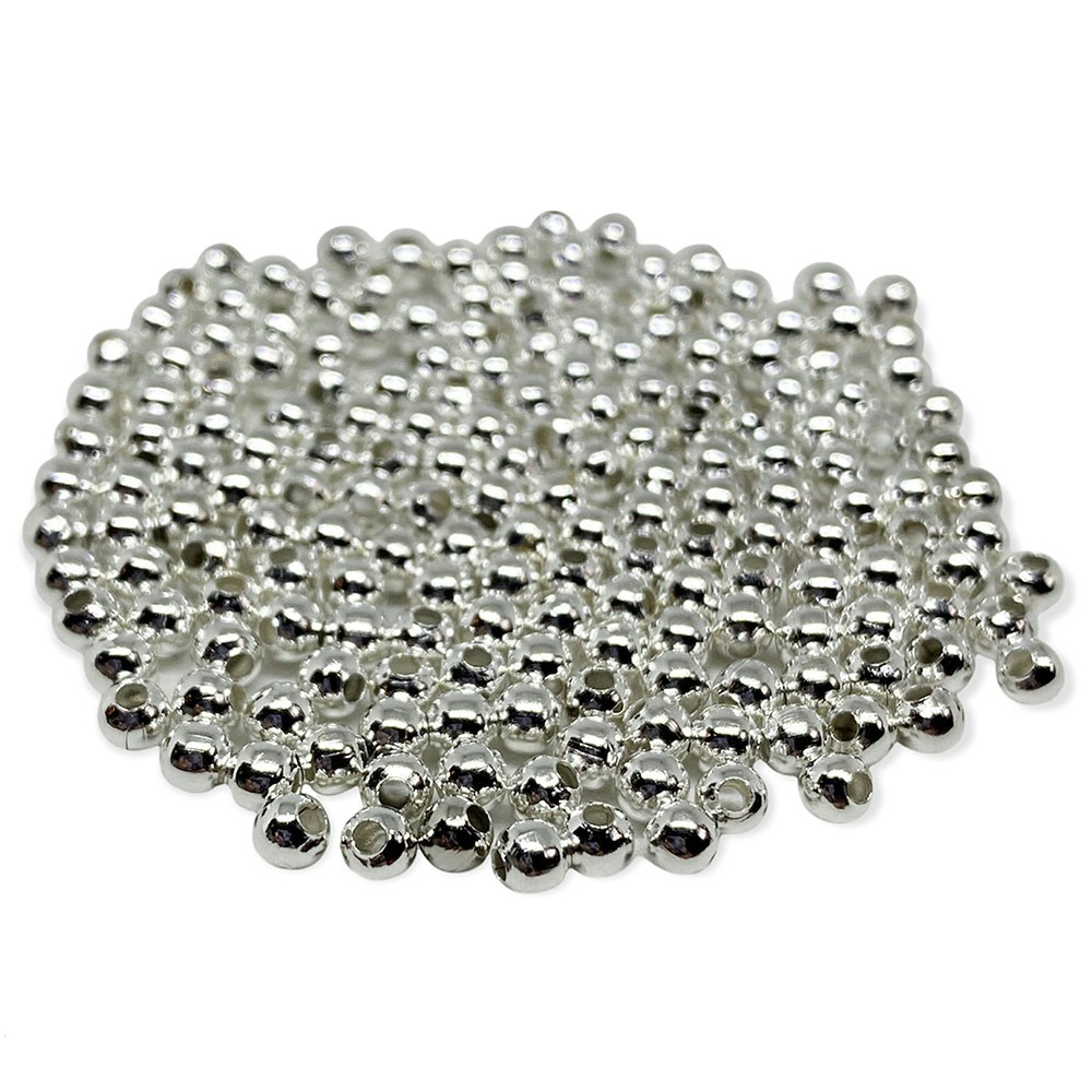 Metallpärlor 3 mm silver