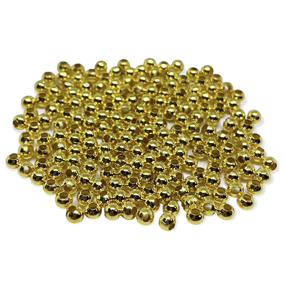Metallpärlor 3 mm guld