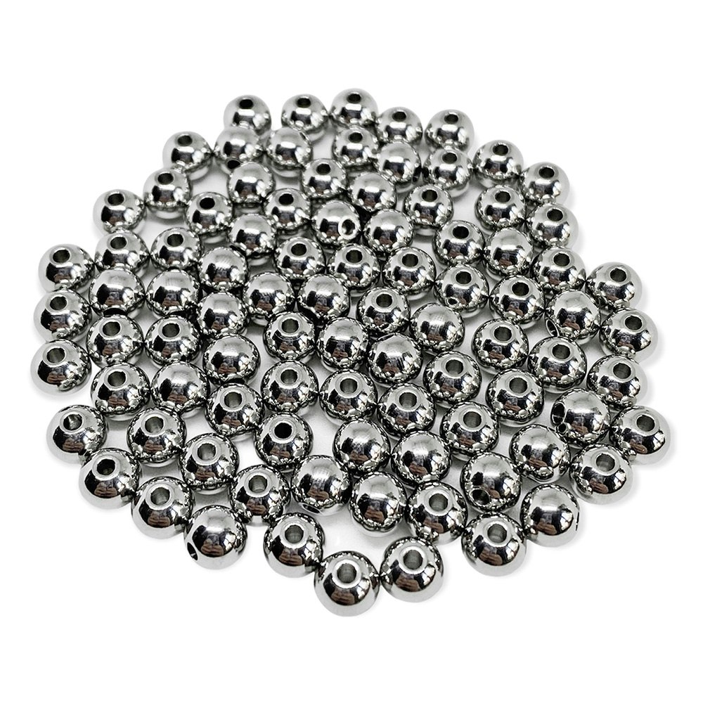 Metallpärlor 6 mm stål