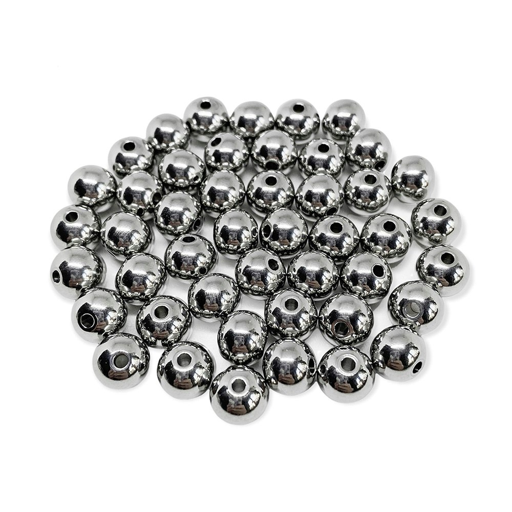 Metallpärlor 8 mm stål