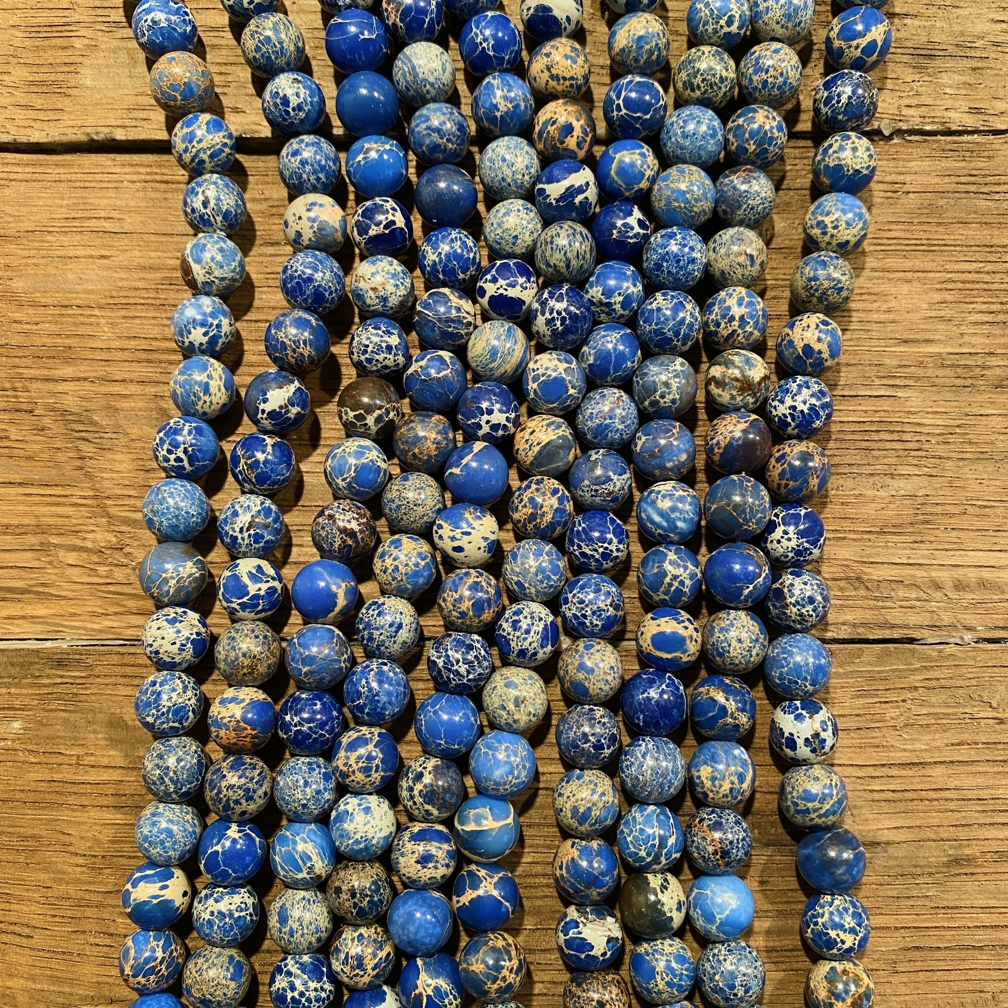 Jaspis imperial 8 mm denim blue