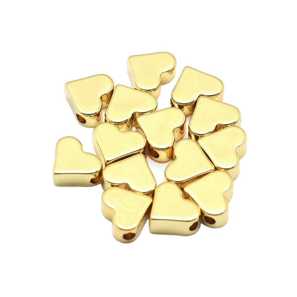 Hjärtpärlor guld