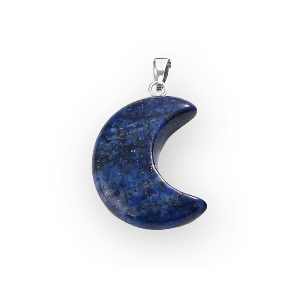 Smyckestillverkning - Stenberlock måne lapis lazuli
