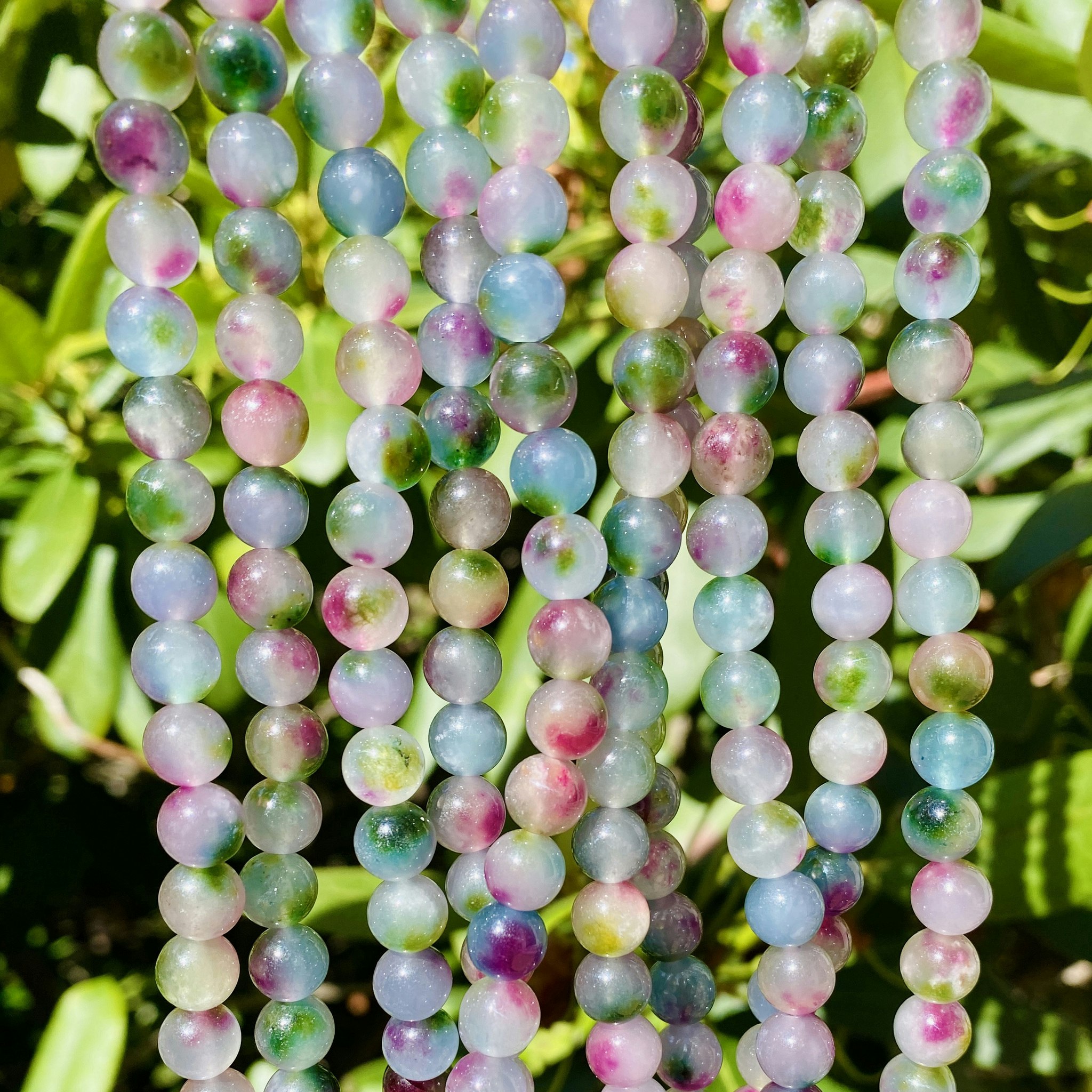 Jade 8 mm water lily