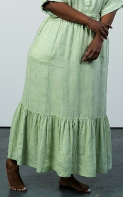 VERONICA Linen Skirt Green