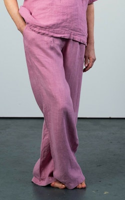 EMILY Linen trouser long Old Pink