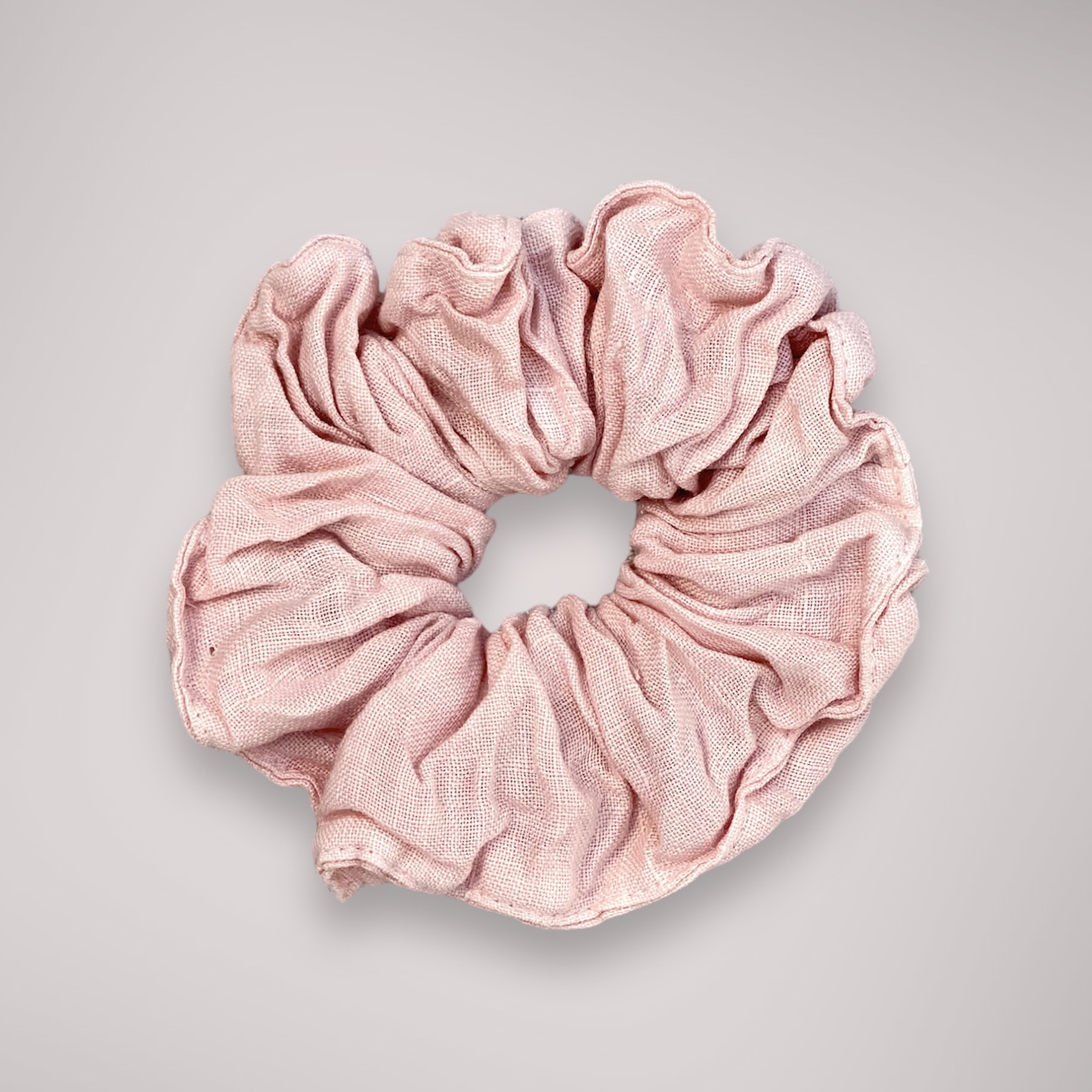 Scrunchie linne rosa I Hårsnodd I Hår accessoarer I Naturvänliga håraccessoarer I Hårband I Hårsnoddar i linne I Hållbart mode I Håraccessoarer naturmaterial