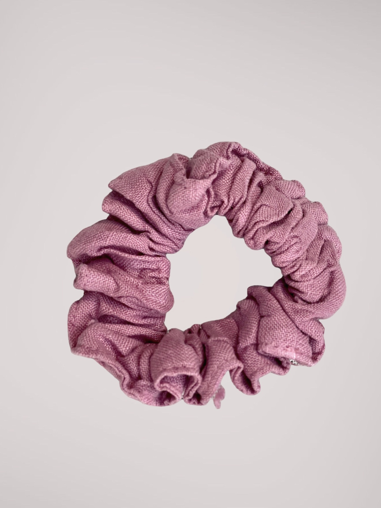 Scrunchie linne rosa I Hårsnodd I Hår accessoarer I Naturvänliga håraccessoarer I Hårband I Hårsnoddar i linne I Hållbart mode