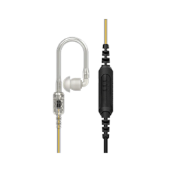 Motorola R7 1- Wire IMPRES™ Surveillance Kit, In Line Mic/PTT, Xtra Loud Translucent Tube Speaker System, TIA Compliance