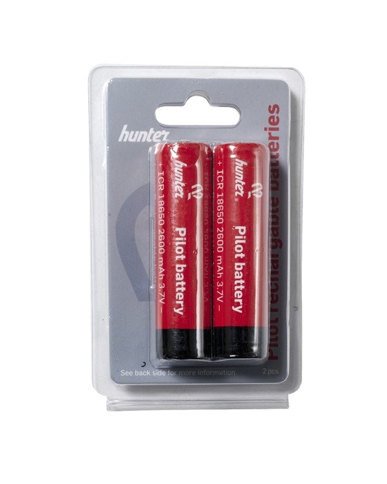 Batteri 18650, Hunter PILOT (3,7V / 2600mAh), 2st