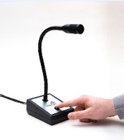 Heavy duty table top Microphone, Same as above, with one common D-sub and  long cable. To be used with 3191