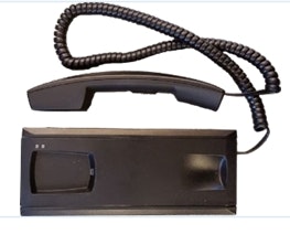Handset with cradle