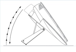 Angle mechanism for the Tipro Operator PC:s  above