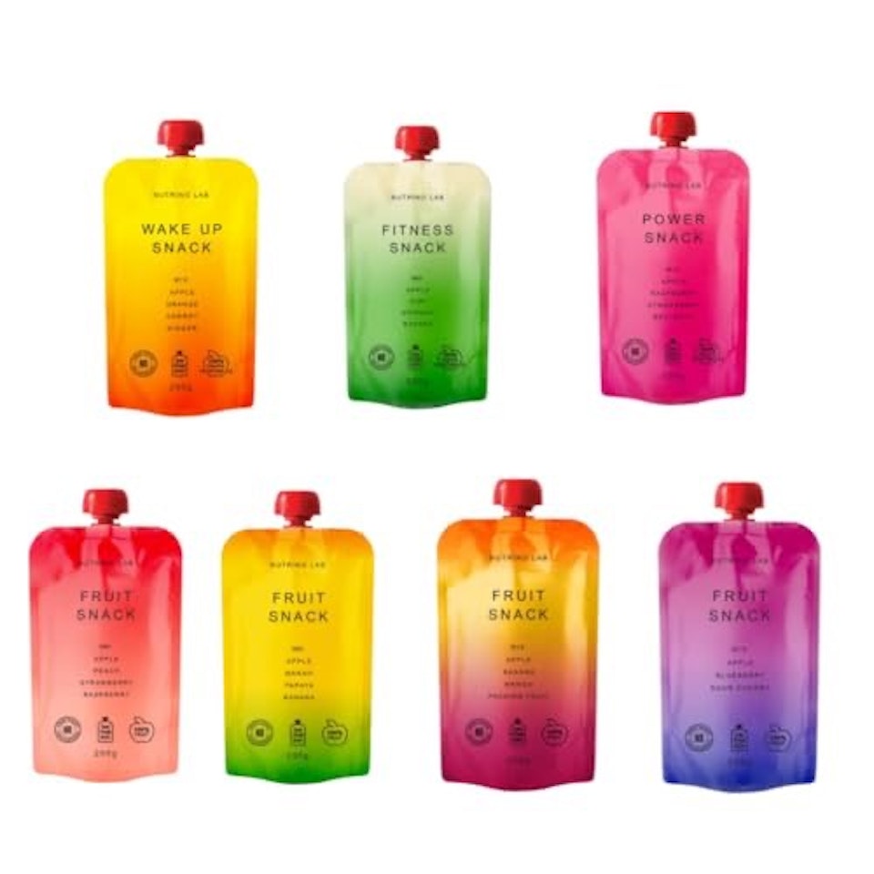 NUTRINOLAB Much Berry Mix – Äpple, persika, jordgubb och hallon