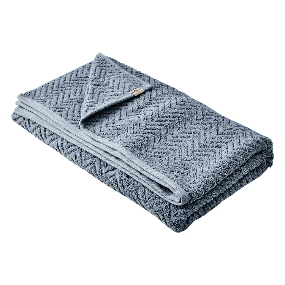 ARILD Handduk, Blå/grå