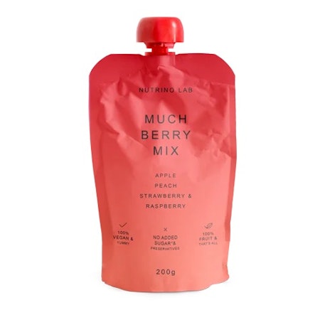 NUTRINOLAB Much Berry Mix – Äpple, persika, jordgubb och hallon