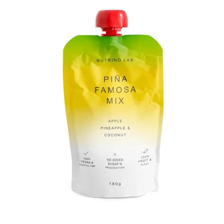 NUTRINOLAB Piña Famosa Mix Frukt Snack Äpple, Ananas och Kokos