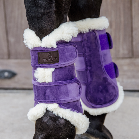 Kentucky Brushing Boots Velvet Contrast