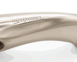 novocontact Eggbutt bit with D-shaped rings 16 mm single jointed - Sensogan