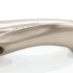 novocontact Eggbutt bit with D-shaped rings 16 mm single jointed - Sensogan