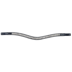 KONIC Pannband Strass 2 rader - "WAVE"