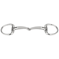 SATINOX Eggbutt bradoon 14 mm single jointed - Stainless steel