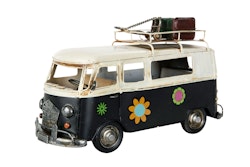 Hippiebuss Svart Metall