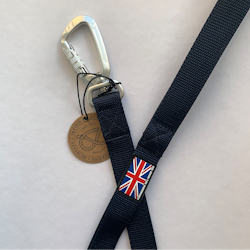 Nylon Leash - Navy Blue - Carabiner - Staffordshire Bull Terrier 1935