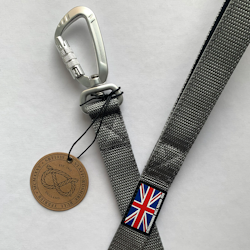 Nylon Leash - Grey - Carabiner - Staffordshire Bull Terrier 1935