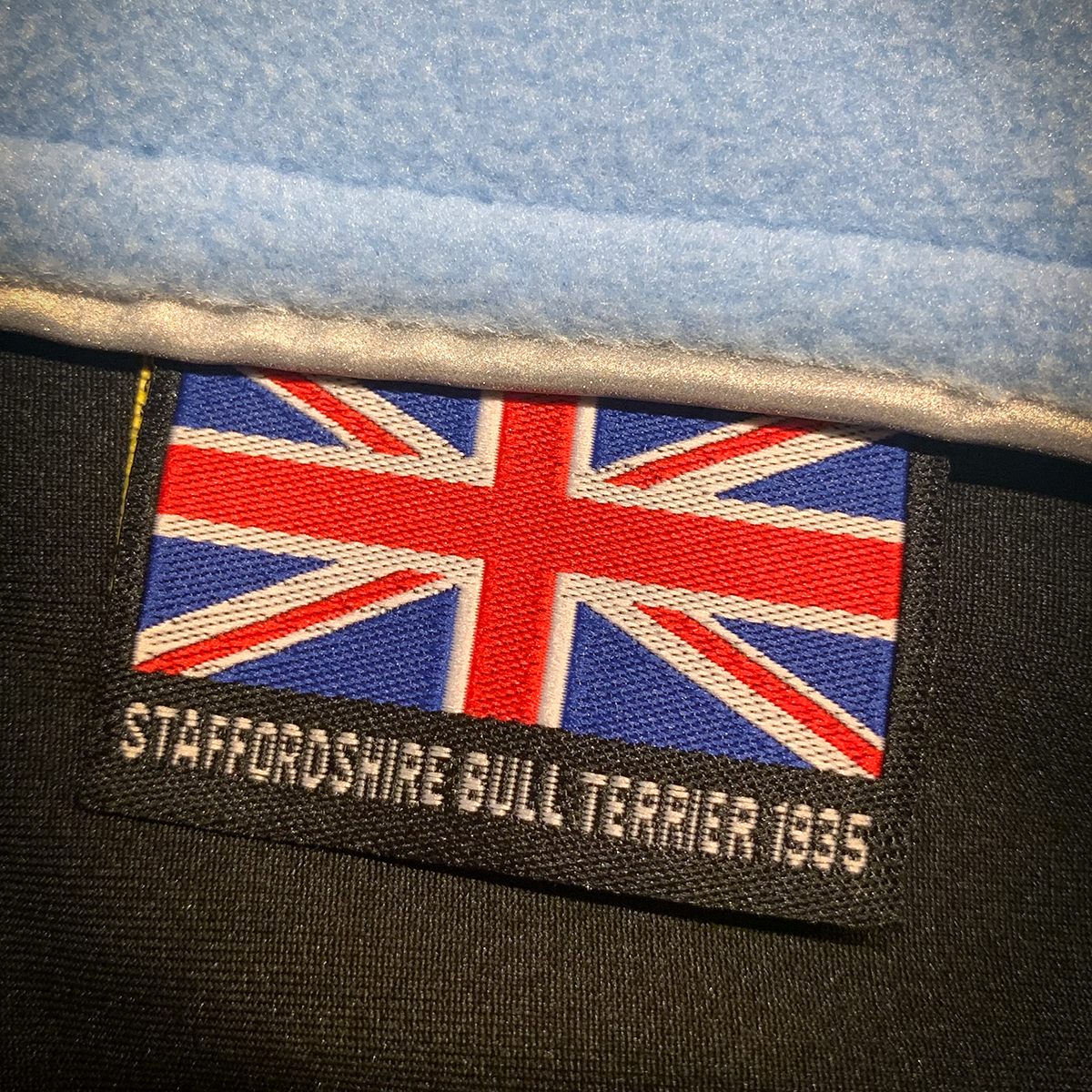 Fleecetäcke - Babyblå - Staffordshire Bull Terrier 1935