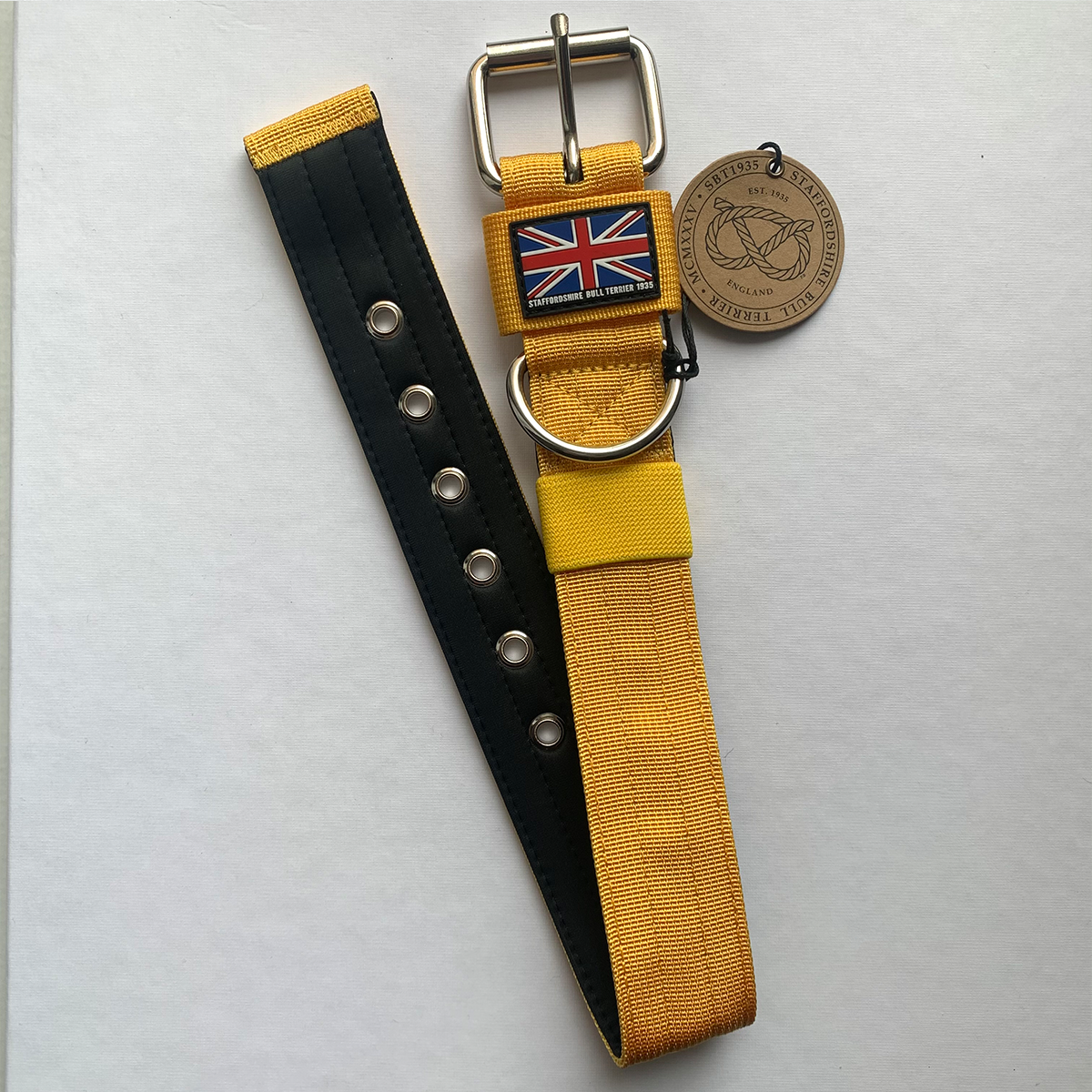 Nylon Collar - Yellow - Staffordshire Bull Terrier 1935