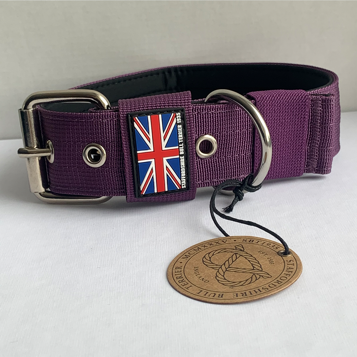 Nylon Collar - Purple - Staffordshire Bull Terrier 1935