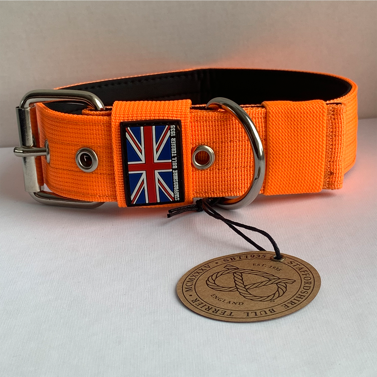 Nylon Collar - Orange - Staffordshire Bull Terrier 1935