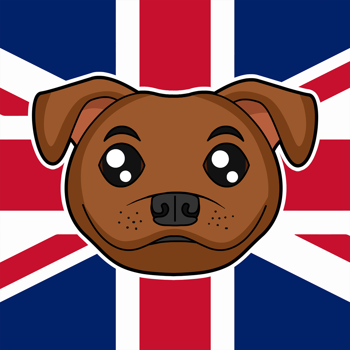 iMessage Sticker App - Staffordshire Bull Terrier 1935