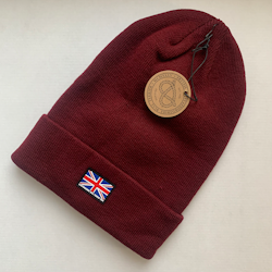 Staffy Beanie - Cuff - Burgundy - Staffordshire Bull Terrier 1935