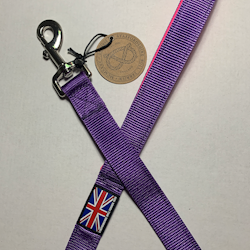 Nylon Leash - Purple & Neon Pink - Normal - Staffordshire Bull Terrier 1935