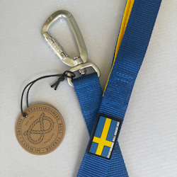Nylon Leash - Sweden Edition - Blue & Yellow - Carabiner - Staffordshire Bull Terrier 1935