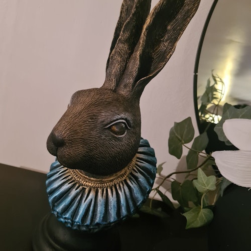 Hare 36 cm cm Turkos/Guld