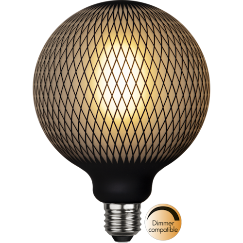 LED-LAMPA E27 G125 GRAPHIC