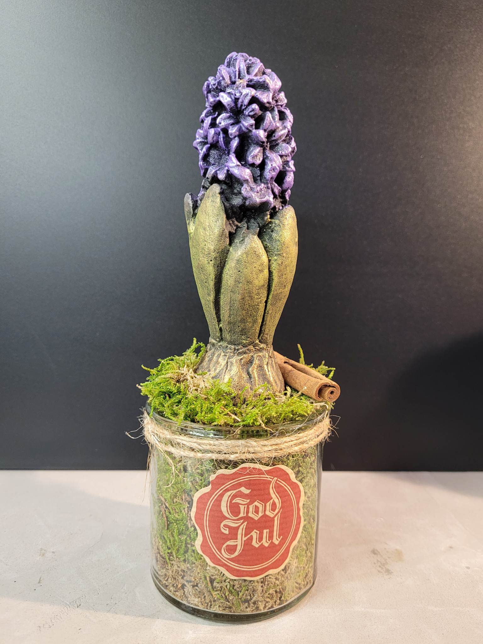 Hyacint i glas lila