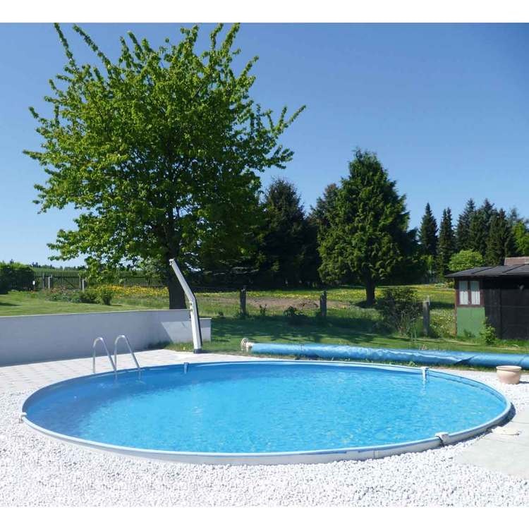 Poolset premium rund Ø600, H150cm nedgrävd/inbyggd