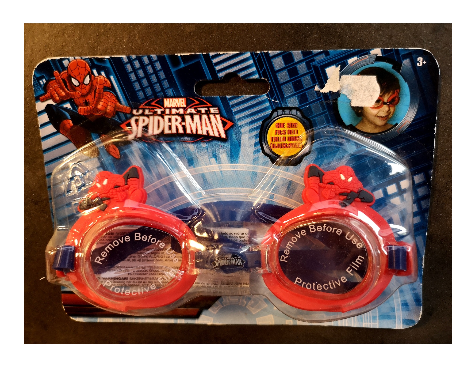 Disney swim goggles Spiderman